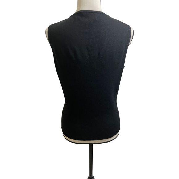 Judith hart silk and viscose sleeveless ribbed top size large - Picture 5 of 6